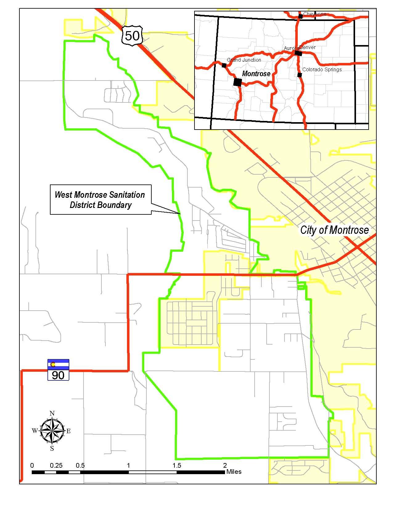 West Montrose Sanitation District Map